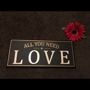 All you need is Love wall decor